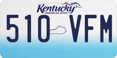KY license plate 510VFM