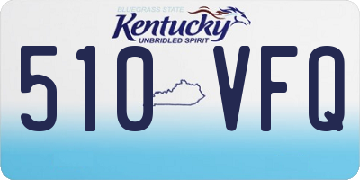 KY license plate 510VFQ
