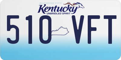 KY license plate 510VFT