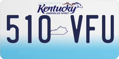 KY license plate 510VFU