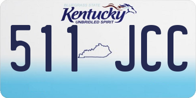 KY license plate 511JCC