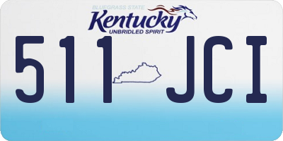 KY license plate 511JCI