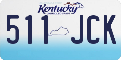 KY license plate 511JCK