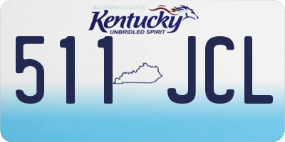 KY license plate 511JCL