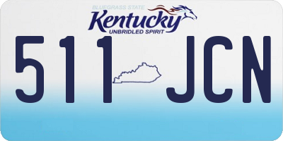 KY license plate 511JCN