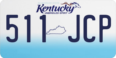 KY license plate 511JCP