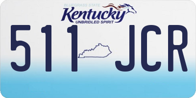 KY license plate 511JCR