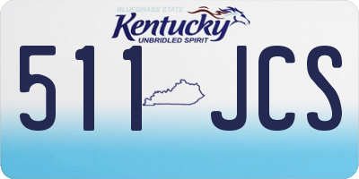 KY license plate 511JCS