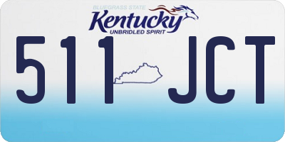 KY license plate 511JCT