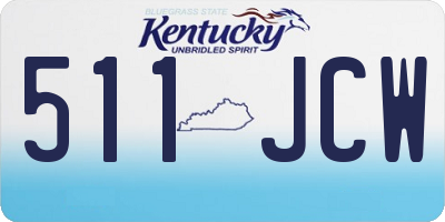 KY license plate 511JCW