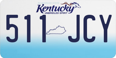 KY license plate 511JCY