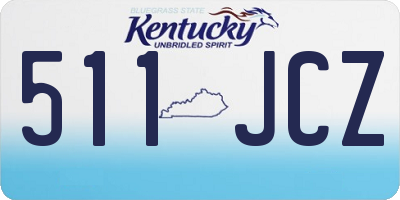 KY license plate 511JCZ