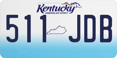 KY license plate 511JDB