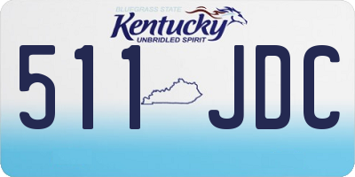 KY license plate 511JDC
