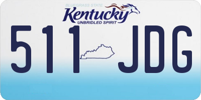 KY license plate 511JDG
