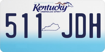 KY license plate 511JDH