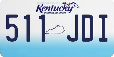 KY license plate 511JDI