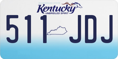 KY license plate 511JDJ
