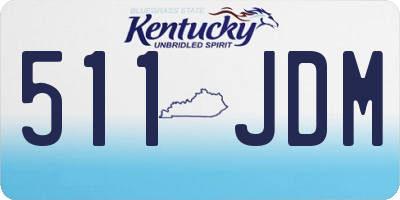 KY license plate 511JDM