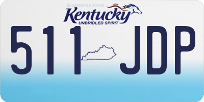 KY license plate 511JDP