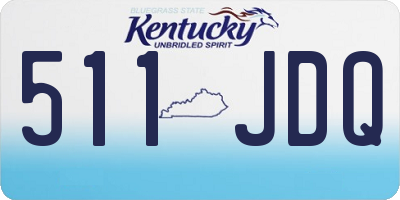 KY license plate 511JDQ