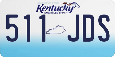KY license plate 511JDS