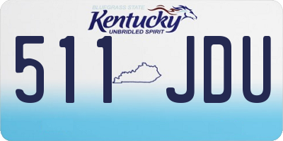 KY license plate 511JDU