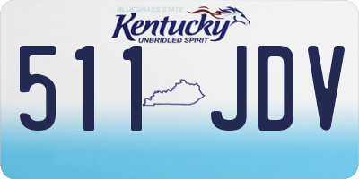 KY license plate 511JDV