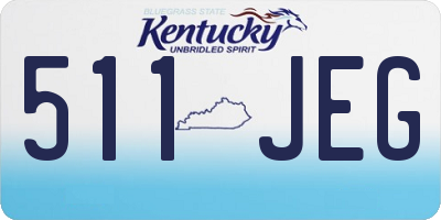 KY license plate 511JEG