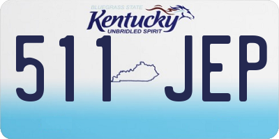 KY license plate 511JEP