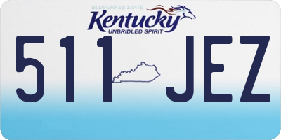 KY license plate 511JEZ