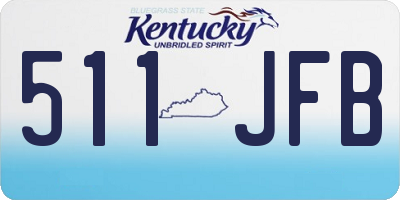 KY license plate 511JFB