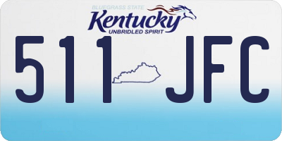 KY license plate 511JFC