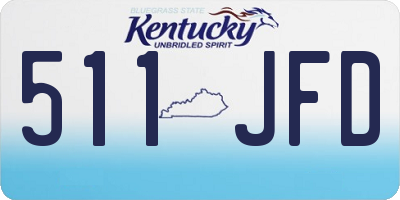KY license plate 511JFD