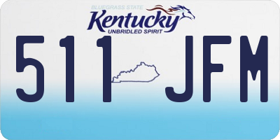 KY license plate 511JFM