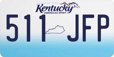 KY license plate 511JFP