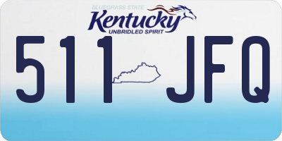 KY license plate 511JFQ