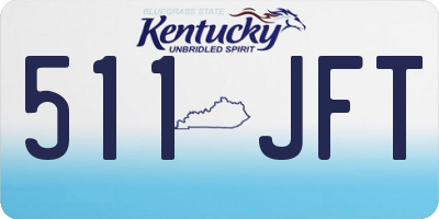 KY license plate 511JFT