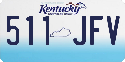 KY license plate 511JFV