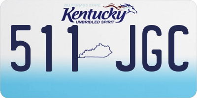 KY license plate 511JGC