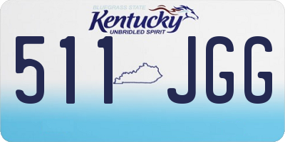KY license plate 511JGG