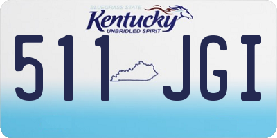 KY license plate 511JGI