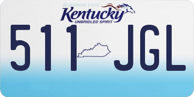 KY license plate 511JGL