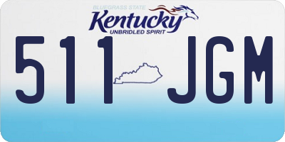KY license plate 511JGM