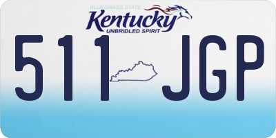 KY license plate 511JGP
