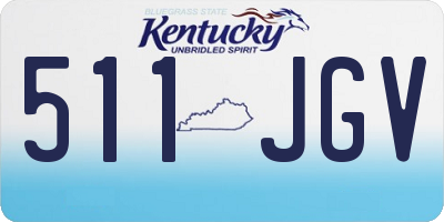 KY license plate 511JGV