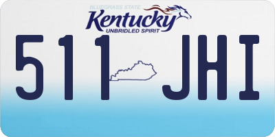 KY license plate 511JHI