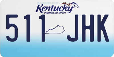 KY license plate 511JHK