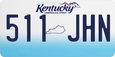 KY license plate 511JHN