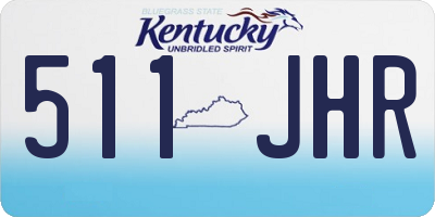 KY license plate 511JHR